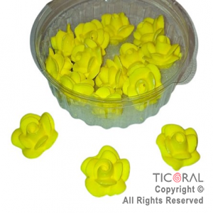 ROSAS GRANDES AMARILLO x 15